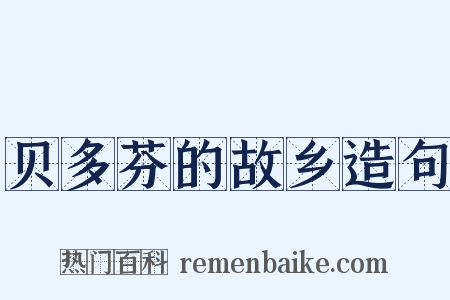 贝多芬的故乡造句是什么意思的图片